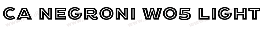 CA Negroni W05 Light字体转换